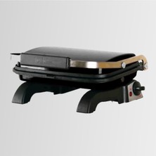 Allians Elektrikli Siyah Döküm Mini Tost Makinesi, 8 Dilim, Yanmaz ve Yapışmaz