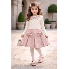 Gültekin Bebe Miss Melinda Güllü Kaz Ayaklı Elbise 3-6 YAŞ-0357508 - Pembe