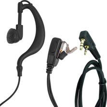 Ett Wln PMR-446 C Tipi Kulak Üstü El Telsizi Ptt Mikrofonlu Kulaklığı 2 Jacklı Aselsan A446 Spiral Arka