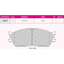 Qcb Fren Balata On Ikazlı Kıa Shuma Iı (Fb) 1.6i 16V 2001-2004 / Shuma Iı (Fb) 1.8i 2001-2004