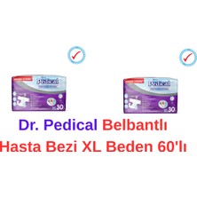 Dr. Pedical Belbantlı Hasta Bezi Xlarge Beden 60'lı