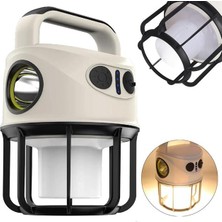 Ett CH-22025 Çift Işıklı Kamp Lambası El Feneri Özellikli (Gün Işığı - Beyaz)