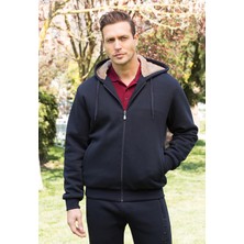 Masimar Erkek Kapüşonlu Içi Kürklü 3 Iplik Iç Cepli Sweatshirt Mont