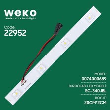 Ett Buzdolabı Iç Aydınlatma Ledi SC-340JBL 0074000689 4 Çipli Lensli