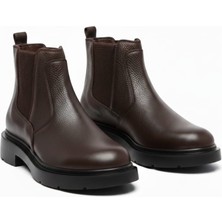 Onater Erkek Hakiki Deri Kahverengi Chelsea Bot