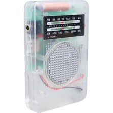Ett Starnic ST-821 Am-Fm Şeffaf Analog Hapishane Radyosu (88-108 Fm Frekans Aralığı)