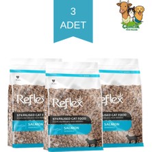 Reflex Somonlu Kısırlaştırılmış Kedi Maması 1 kg - 3 Adet Fırsat Paketi
