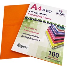 Mapi A4 Pvc Opak Cilt Kapak Turuncu 100'LÜ