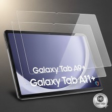 Wess Samsung Galaxy Tab A9+ / A11+ Uyumlu Cam Ekran Koruyucu – Hd Şeffaf, Çizilmeye Dayanıklı, Kolay Uygulama