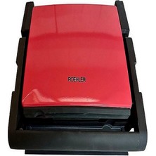 Allians Krem ve Nar Çiçeği Renkli Izgara ve Tost Makinesi, Şık Tasarım