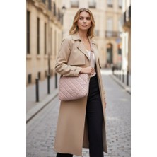 Estrella Paris Laptop Çantası Macbook Air Pro 13 Inç Kapitone Caprice Pembe