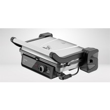 Allians Pratik ve Şık Inox Tost ve Izgara Makinesi, Granit Görünümlü Ptfe Kaplama