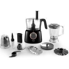 Arzum Güçlü 1000W Siyah Çok Amaçlı Mutfak Robotu, Hızlı ve Pratik Kullanım