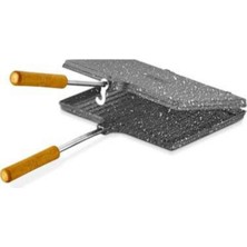 Allians Yüksek Kalite Ahşap Saplı 23X18 cm Tost Makinesi