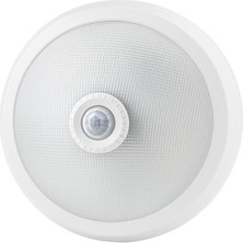 Ett Ledx AL-S205 E27 Çift Duylu Hareket Sensörlü Beyaz Cam Tavan Armatür 300X300X90MM