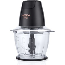 Arnica Mini Doğrayıcı, Siyah, Güçlü ve Dayanıklı Elektronik Cihaz