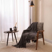 Evidea Soft Koltuk Şalı - Antrasit - 180X210 cm