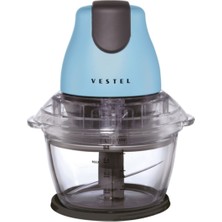 Vestel Düş Mavisi Cam Doğrayıcı, 7500 Ml, Pratik ve Şık Tasarım