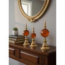 Elista Kristal 3lü Alem Turuncu Renk