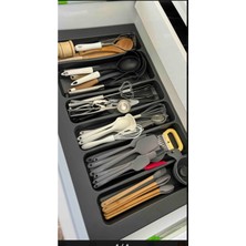 PremiumPort Gri Renk Çekmece Içi Kepçelik, 75X49 cm (70X40 Cm’ye Kadar Kesilebilir)