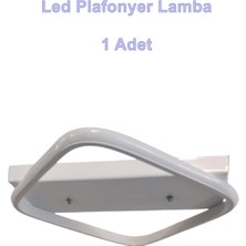 Dmr Tekli Küçük Plafonyer LED Avize Beyaz Kasa Üç Renk 6500K/4000K/3000K (Beyaz/ılık Beyaz/sarı (Günışığı))