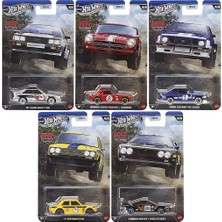 Hot Wheels Silver Series Rally Racers Seti Audi Quattro, Honda S800, Ford Escort, Datsun 510, Lancia