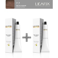 Lil'afix 2'li Tüp Boya 100 ml 7.7 Işıltılı Kahve