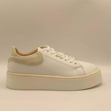 Ametist Ellezsa Beyaz Gerçek Deri Kadın Sneaker