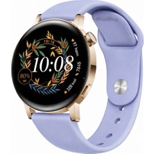 MMP Shop Huawei Watch GT3 42mm / GT2 42mm Uyumlu Yumuşak Soft Yüksek Kalite Spor Silikon Kordon