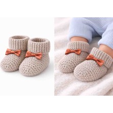 Anuk Grup Bebek Örgü Patiği 0-6 Ay Mevlüt Sünnet Hediyelik