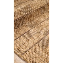 Santiva Home Bej Naturel Sisal Jüt Hasır Halı Yıkanabilir Kaymaz Taban Tozumaz