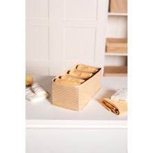 Serstil 6 Gözlü Çekmece Içi Dolap Çorap / Iç Çamaşırı Katlanabilir Düzenleyici Organizer Kutu 14X28X12 cm