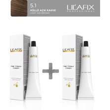 Lil'afix 2'li Tüp Boya 100 ml 5.1 Küllü Açık Kahve