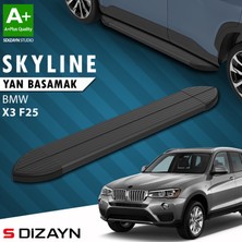 S-Dizayn Bmw X3 F25 Skyline Siyah Yan Basamak 193 cm 2010-2017 A+ Kalite