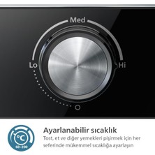 Allians Yüksek Güçlü Çıkarılabilir Yapışmaz Plakalarlı Izgara ve Tost Makinesi