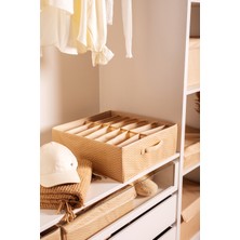 Serstil 14 Bölmeli Çekmece / Dolap Içi Kıyafet, Havlu, Nevresim Katlanabilir Düzenleyici Kutu - 44X44X17 cm