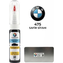 COLORGUARD BMW 475 Safir Siyahı İğneli ve Fırçalı Özel Tasarım Şişe Rötuş Boyası ve Profesyonel Rötuş Çeliği Seti