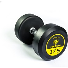 Alin HASGYM 17,5 KG Kauçuk Kaplı Profesyonel Olimpik DUMBBELL ( Dambıl )