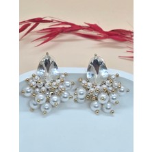 Veyla Style Inci Toplu Zirkon Taşlı Küpe