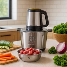 Allians 1800W 5l Paslanmaz Çelik Blender, Meyve ve Sebze Doğrayıcı HM-8848