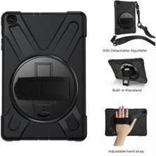 Lunira  Samsung Galaxy T510 Tab A 10.1 Kılıf Amazing Tablet Kapak - Siyah 7577