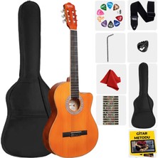MAXWORD Midex CG-395YLX Klasik Gitar 4/4 Kesik Kasa Full Set (Çanta Askı Metod Pena)
