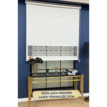 Volper Lazer Kesim Krem Stor Perde 100 x 200 cm