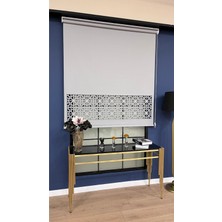 Volper Lazer Kesim Gri Stor Perde 80 x 200 cm