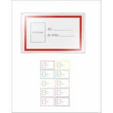 Hsn Pvc Kaplı Yaz Sil  Dolap Isimliği 10 Adet