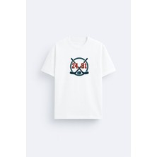 Shain Heated Rivalry Dizi Baskılı Bisiklet Yaka Beyaz Tişört T-Shirt