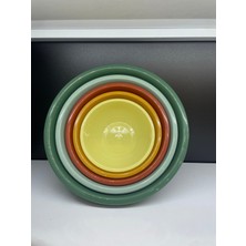 PremiumPort 5'li Çok Amaçlı Yuvarlak Karıştırma ve Saklama Kasesi Seti