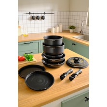 PremiumPort Çıkarılabilir Saplı 12 Parça Indüksiyon Tencere ve Tava Seti