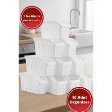 Effe Home 10 Adet Küçük Buzdolabı Raf Düzenleyicisi 29X14X17 cm