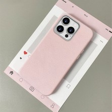 HONTINGA iPhone 16 Pro Max ile Uyumlu Kılıfı Deri Dokusu Anti Düşme Yumuşak Silikon Telefon Kılıfı Desen K7-3000